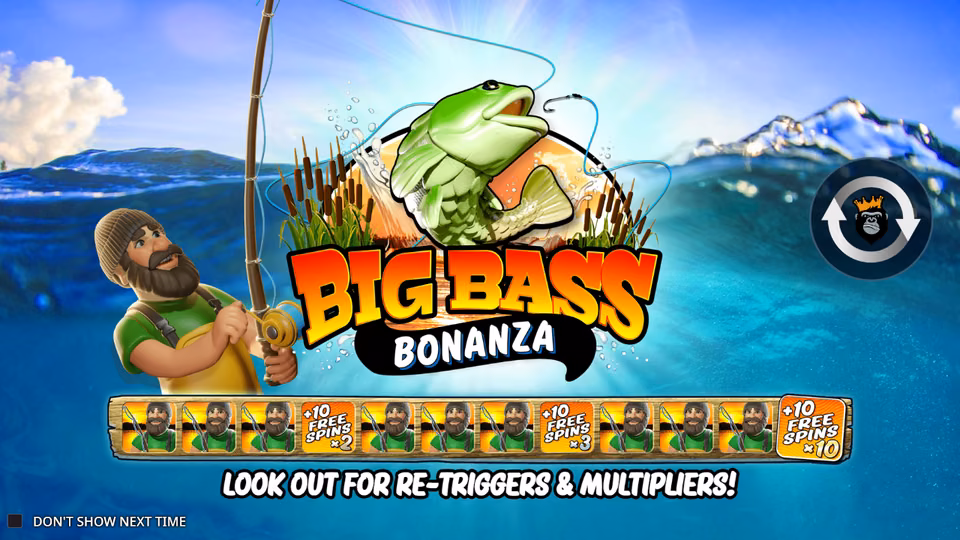 Big Bass Bonanza — game screen